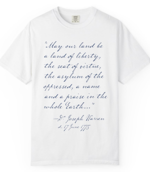 "May our land be a land of liberty..." Unisex Garment-Dyed T-Shirt